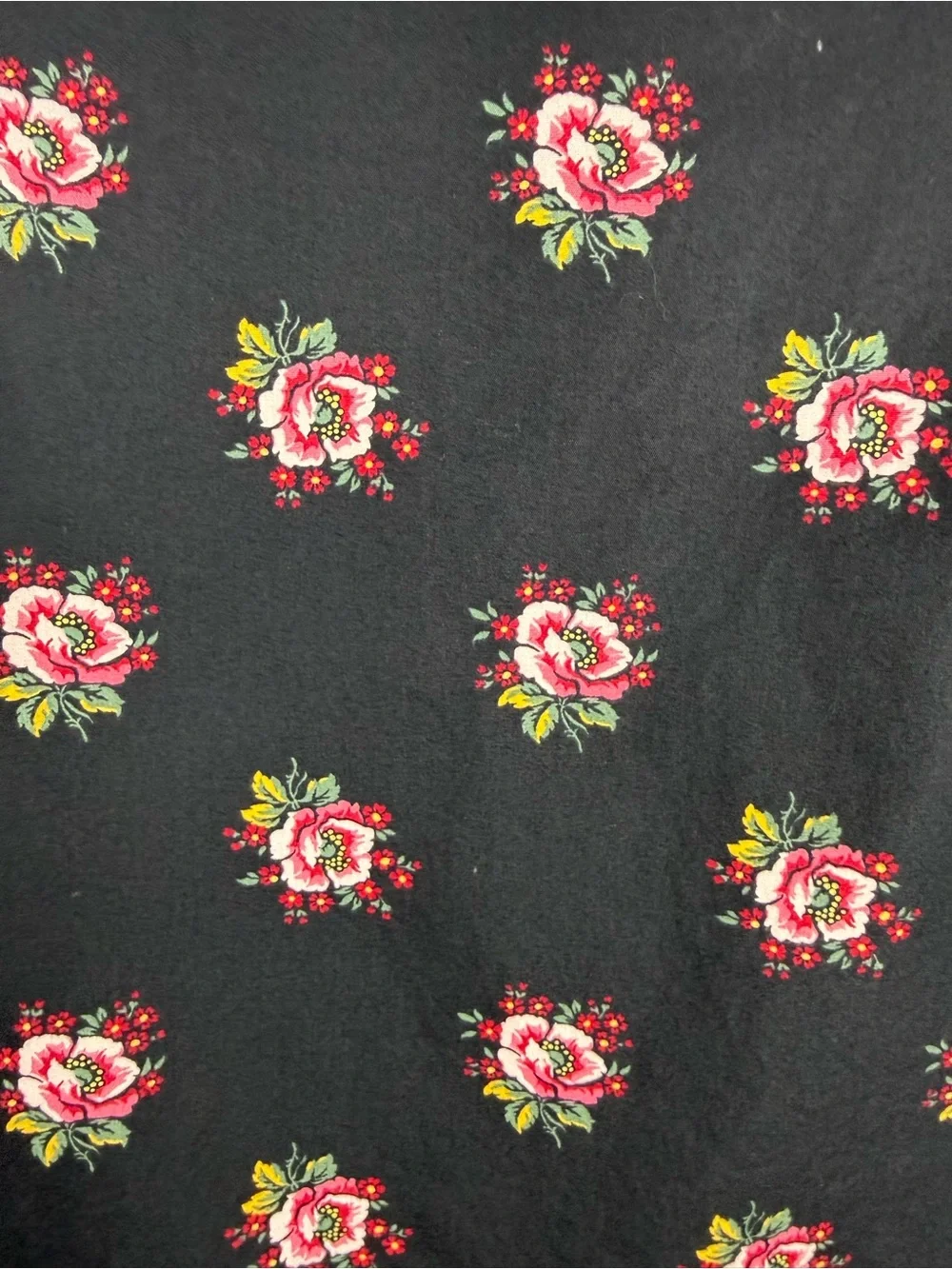 GAP Kids Black Dress with Pink and Yellow Floral Print